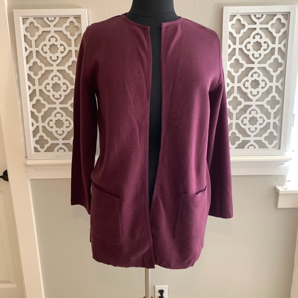 Chico's Sweaters - Burgundy Cardigan